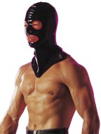 Masky, roub�ky, obojky: Latexov� maska Red Devil