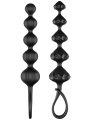 Sada silikonových análních kuliček Satisfyer Love Beads Black (2 ks)