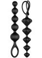 Sada silikonových análních kuliček Satisfyer Love Beads Black (2 ks)