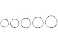 Kovové erekční kroužky: Sada kovových erekčních kroužků Bad Kitty (5 ks)