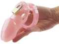 Plastový pás cudnosti - růžový (klícka na penis)