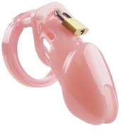 Pásy cudnosti pro muže: Plastový pás cudnosti - růžový (klícka na penis)