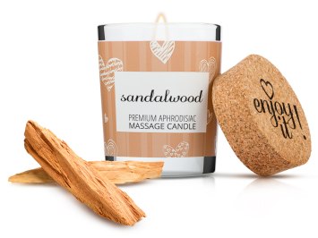 Afrodiziakální masážní svíčka MAGNETIFICO - Enjoy it! (sandalwood)