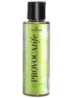 Masážní olej s konopím a feromony Sensuva PROVOCAtife (120 ml)