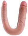 Dvojité realistické dildo Pipedream King Cock Large Double Trouble (22 cm)