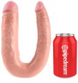 Dvojité realistické dildo Pipedream King Cock Large Double Trouble (22 cm)