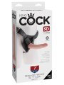 Realistické dildo King Cock 7" + postroj Heavy-Duty (Pipedream)