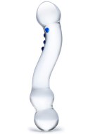 Skleněná a keramická dilda a penisy: Oboustranné skleněné dildo G-Spot (Gläs)