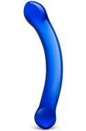 Skleněná a keramická dilda a penisy: Oboustranné skleněné dildo G-spot Blue (Gläs)