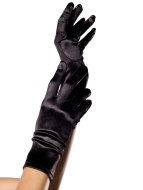 Sexy rukavice a návleky na ruce: Krátké saténové rukavice (Leg Avenue)