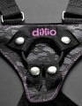 Dildo Dillio Twister 6" + černý postroj s ramenními popruhy (Pipedream)