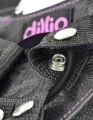Dildo Dillio Twister 6" + černý postroj s ramenními popruhy (Pipedream)