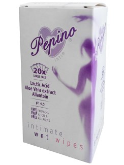 Vlhčené ubrousky pro intimní hygienu Pepino (20 ks)