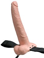 Vibrační připínáky: Dutý vibrační připínací penis s varlaty 9" Fetish Fantasy (nabíjecí)