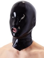 Dámské latexové oblečení: Latexová unisex maska se zesíleným otvorem na ústa (anatomicky tvarovaná)