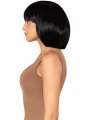 Paruka s ofinou Short Natural Bob - černá, krátká (mikádo)