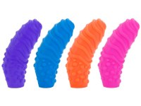 Návleky na prsty a hračky: Stimulační návleky na prsty Silicone Finger Swirls (4 ks)