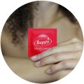 Červené kondomy Beppy jahoda (72 ks)