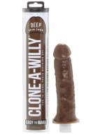 Odlitek penisu a vaginy: Odlitek penisu Clone-A-Willy Deep Skin Tone - vibrátor