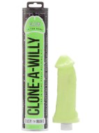 Odlitek penisu a vaginy: Odlitek penisu Clone-A-Willy Glow in the Dark Green - vibrátor