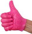 Masturbační rukavice se stimulačními výstupky - růžová (1 ks)