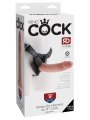 Realistické dildo King Cock 9" + postroj Heavy-Duty (Pipedream)