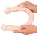 Oboustranné realistické dildo Nature Skin Double Dong (45,8 cm)