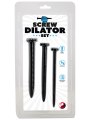 Silikonové vroubkované dilatátory Screw Dilator Set (sada 3 ks)