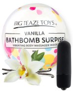 Osobní hygiena, holení: Bomba do koupele s vibrační patronou Surprise (vanilka)