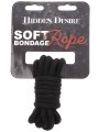 Černé lano na bondage Hidden Desire (3 m)