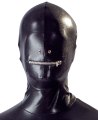 Pánský lesklý celotělový overal s maskou na hlavu (Fetish Collection)