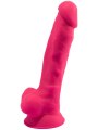 Realistické dildo z paměťového silikonu SILEXD 7" Model 1 (růžové)