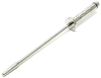 Dlouhý kovový vibrační dilatátor s rukojetí, 10 mm (Rimba)