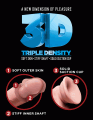 Realistické dildo Triple Density 6" (King Cock Plus)