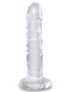 Dilda s přísavkou: Dildo s přísavkou King Cock Clear 6" (17,8 cm)