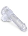 Dildo s varlaty a přísavkou King Cock Clear 6" (17,8 cm)