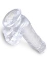 Dildo s varlaty a přísavkou King Cock Clear 6" (17,8 cm)