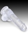 Dildo s varlaty a přísavkou King Cock Clear 6" (17,8 cm)