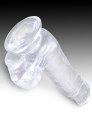 Dildo s varlaty a přísavkou King Cock Clear 6" (17,8 cm)