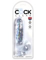 Dildo s varlaty a přísavkou King Cock Clear 6" (17,8 cm)