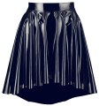 Lakovaná asymetrická nabíraná sukně (Black Level)