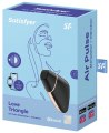 Luxusní nabíjecí stimulátor klitorisu Satisfyer Love Triangle, černý (ovládaný mobilem)