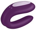 Párový vibrátor Satisfyer Double Joy, fialový (ovládaný mobilem)