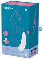 Nabíjecí stimulátor klitorisu Satisfyer Curvy 2+, bílý (ovládaný mobilem)