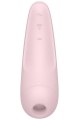 Nabíjecí stimulátor klitorisu Satisfyer Curvy 2+, růžový (ovládaný mobilem)