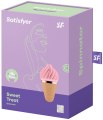 Rotační stimulátor klitorisu Satisfyer Sweet Treat (růžovo-hnědý)