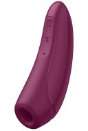Bezdotyková stimulace klitorisu: Nabíjecí stimulátor klitorisu Satisfyer Curvy 1+, vínový (ovládaný mobilem)
