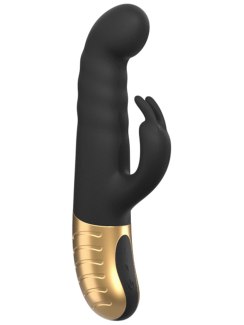 Přirážecí vibrátor s králíčkem G-Stormer (Dorcel)