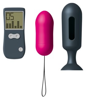 Bezdrátové vibrační vajíčko Secret Vibe + anální kolík Genius Plug (Dorcel)