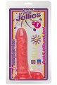 Dildo s varlaty Crystal Jellies Ballsy Super Cock 7" (Doc Johnson)